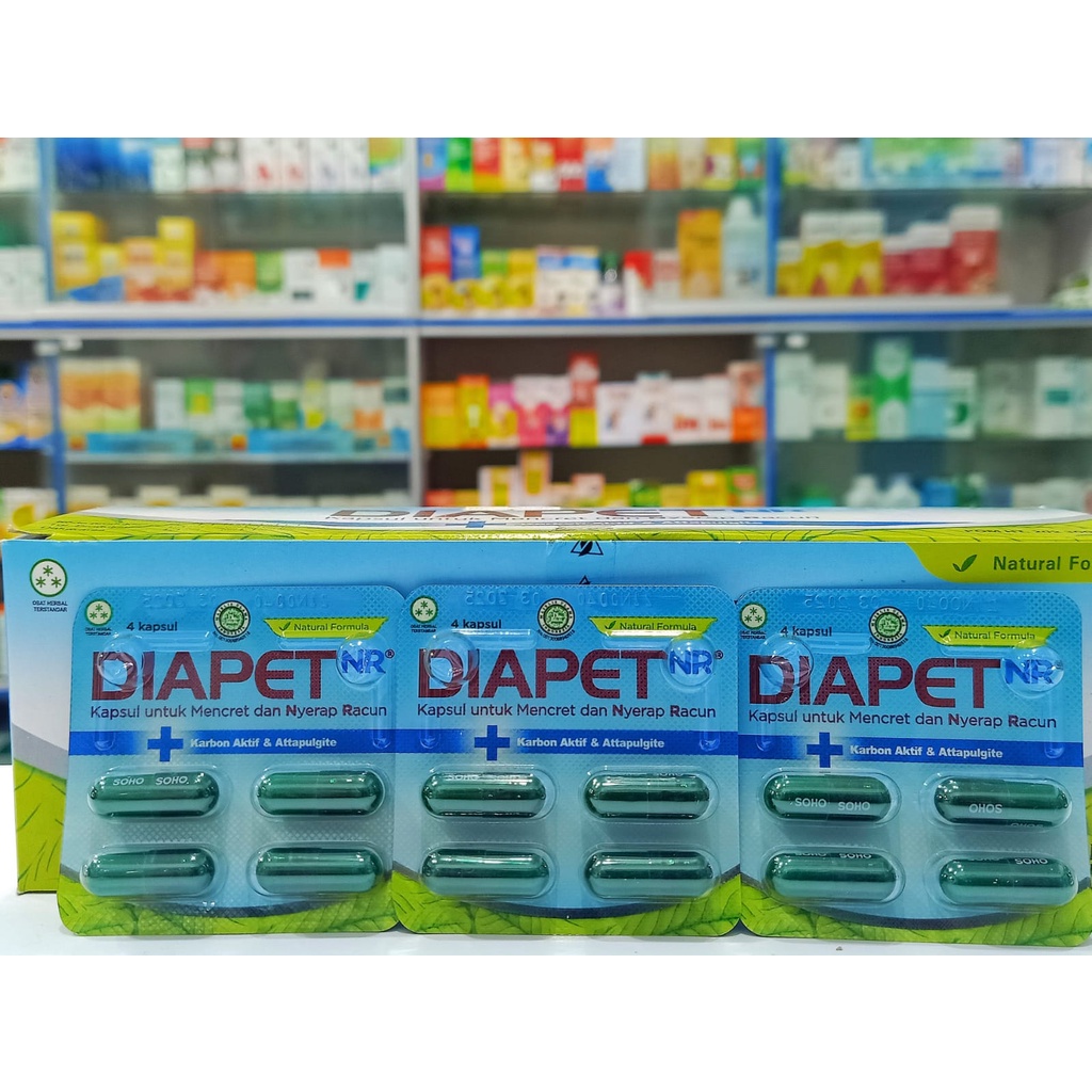 DIAPET NR 𝟏 𝐒𝐓𝐑𝐈𝐏 𝐈𝐒𝐈 𝟒 𝐊𝐀𝐏𝐒𝐔𝐋 -  Obat Diare