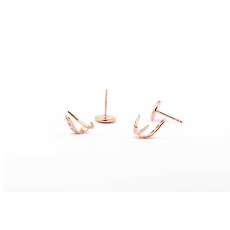 Goldkingdom Perhiasan Fashion Emas Asli Kadar 375 Bangkok Aksesoris Ready Stock Hot Jual Baru Kreatif Anting Bulan Bintang Untuk Wanita Dengan Bentuk Geometris Yang Tidak Teratur