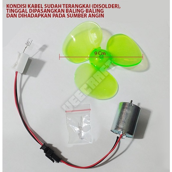 Dinamo Wind Turbine Generator DIY Kit Micro Motor