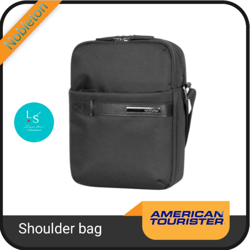 shoulder bag American tourister nobleton Hitam