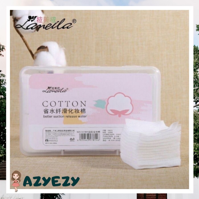 Gemma 1000Pcs Kapas Toner Cotton Pads 1000Pcs 1 Pack 1000Pcs Kapas Lameila