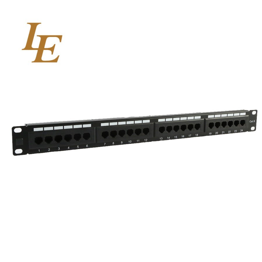 patch panel 24port cat6 rj45 rackmounted