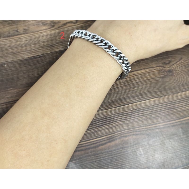 Fifi Fashion Gelang Rodium Import Premium Model Perhiasan Lapis Silver GR001