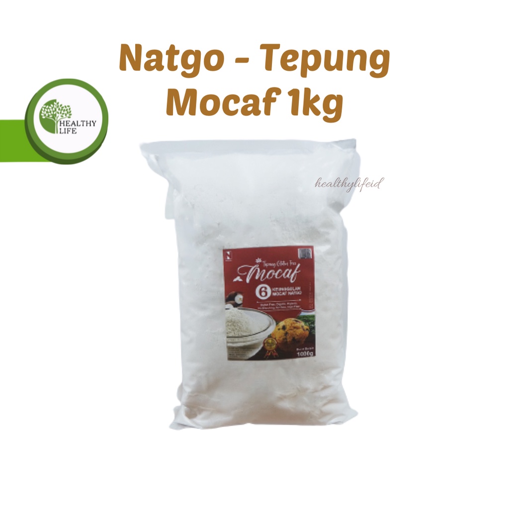 Natgo - Tepung Mocaf Organik 1000gr / Tepung Singkong Gluten Free