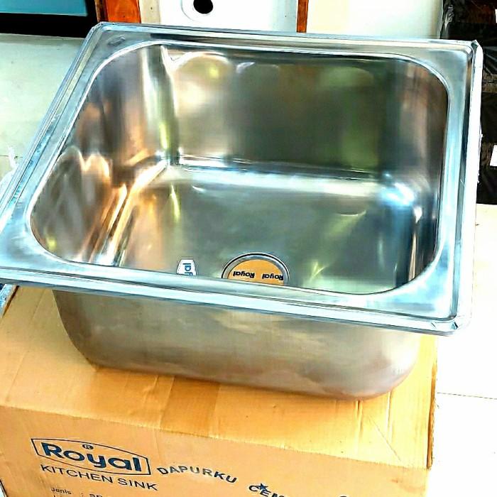 bak cuci piring / sink 1 lubang Royal SB 300 ,lubang dalam 28 cm