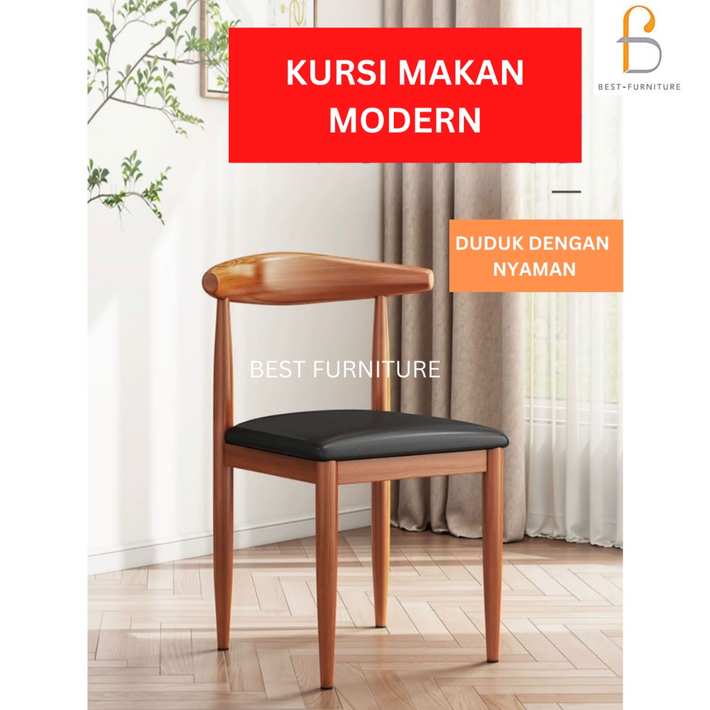 Best Kursi Makan Kursi Cafe Kursi Meja Simpel Modern Stainless Kuat