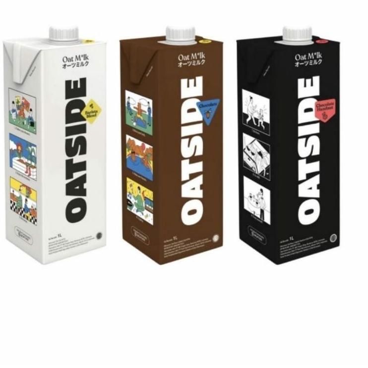 

Klik Pesan--Oatside Chocolate/ Hazelnut/ Barista Blend HALAL Oat Milk 1L - Susu Oat Gandum
