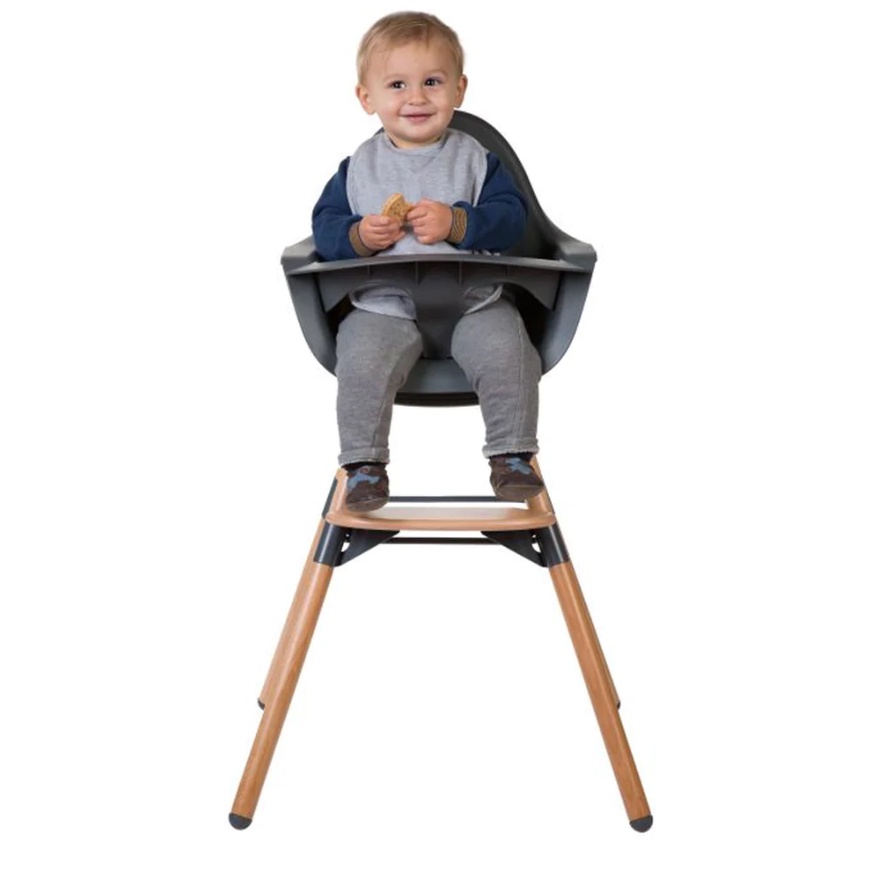 Childhome Evolu One.80° High Chair - Child Home Kursi Makan Baby Kids HighChair Bayi Wooden Wood Aesthetic Putar