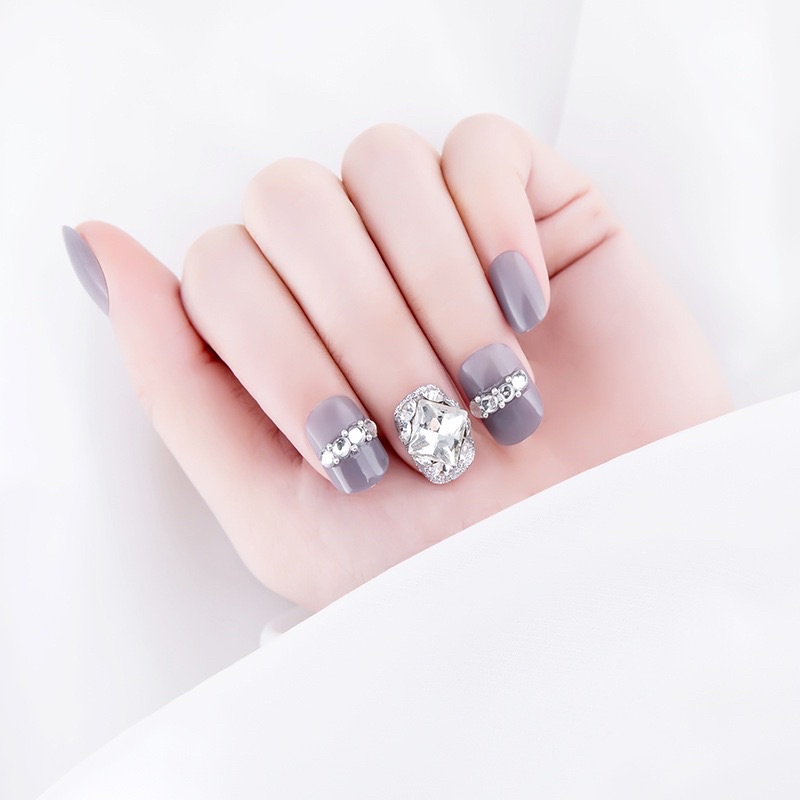 Kuku Palsu 【A185，lem sticker】Nikah kuku Wedding False Nailart Pengantin Tangan