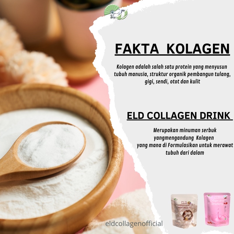 ELD COLLAGEN Putih dan Langsing Viral ( ukuran 125 gram ) Free Gift