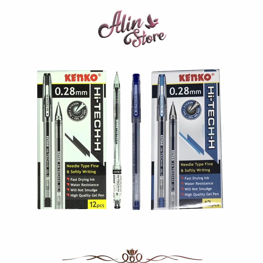 

Pulpen Hi-tech 0.28 Mm Hitam Biru Kenko
