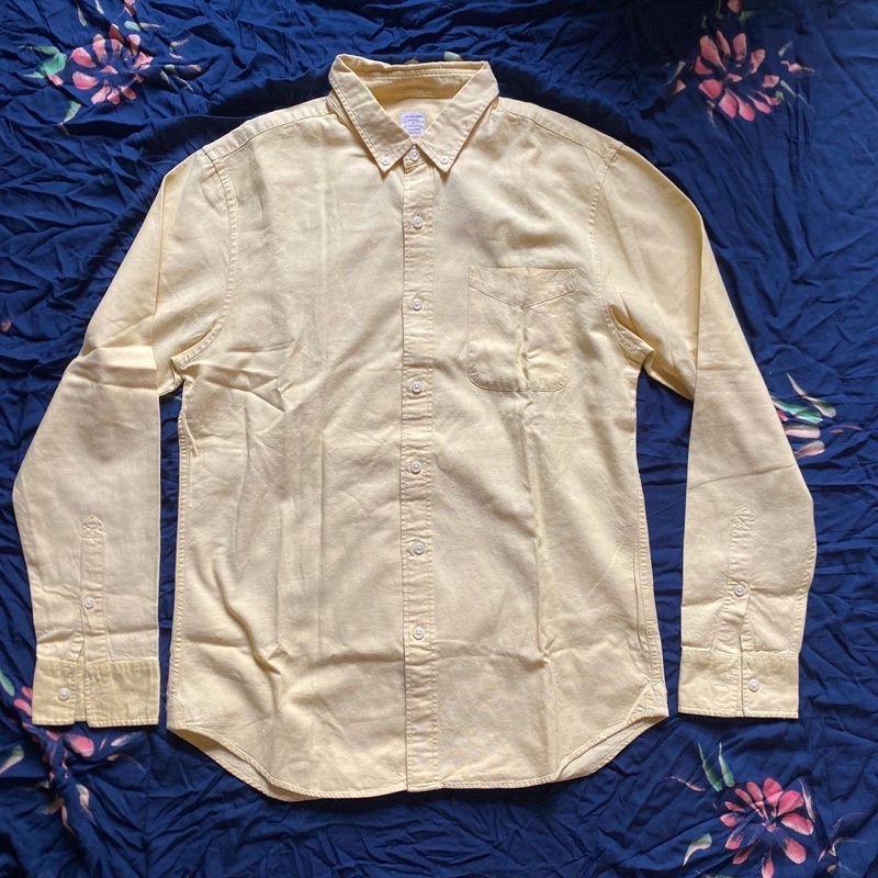 KEMEJA GIORDANO OXFORD SHIRT YELLOW