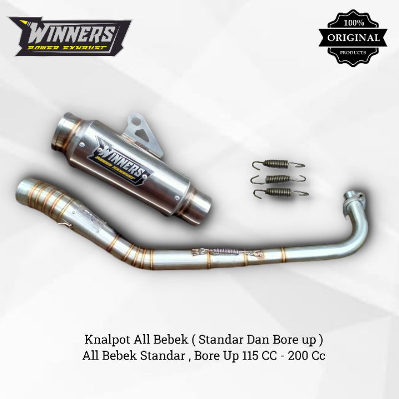 KNALPOT BEBEK SLEEPENGGINE 116 CC  - 200 CC JUPITERVEGA
