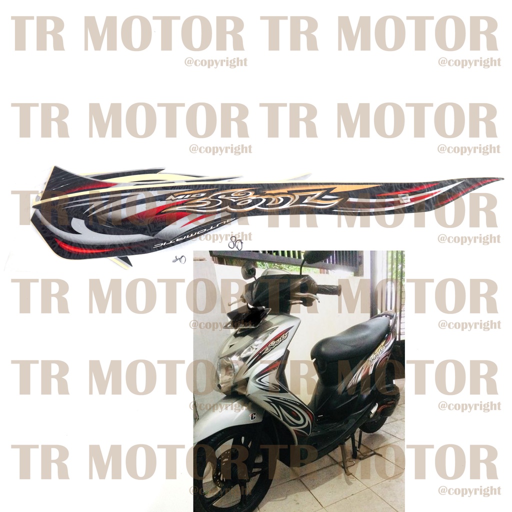 Stiker Motor Mio Soul 2008 Sticker Striping Lis Full Set Motor