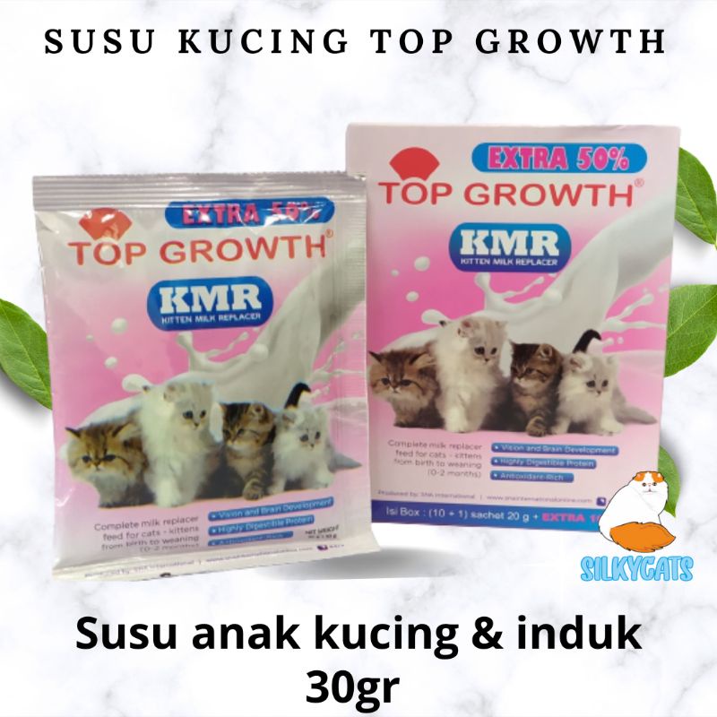 susu anak kucing / kitten murah top growth 30gr ecer . susu kucing murah bukan growssy