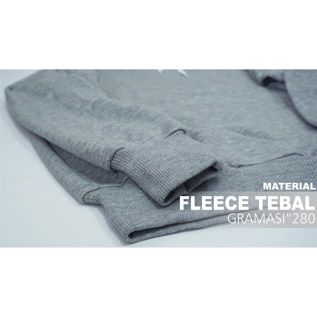 Ziper Hoodie Cowok Cewek Premium Distro Lengan panjang Terbaru Oversize warna Denim List Relax original Mumble