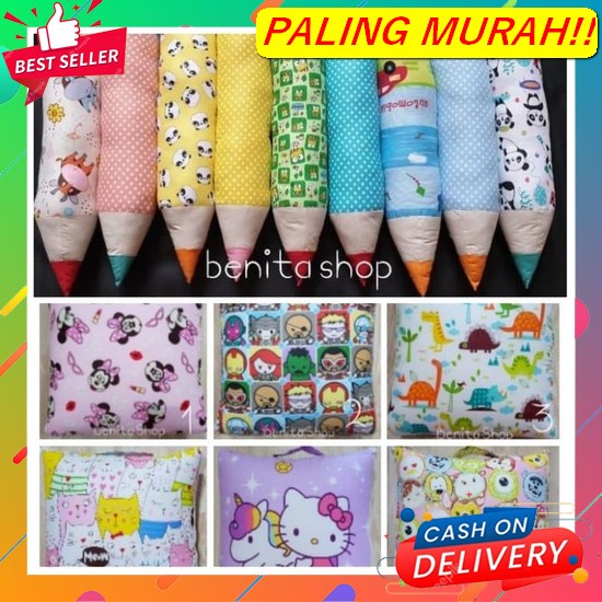 Bantal Selimut Karakter Balmut Dewasa Selimut Bonekaselimut Anak Selim Promo Paket Balmut Mini + Gul