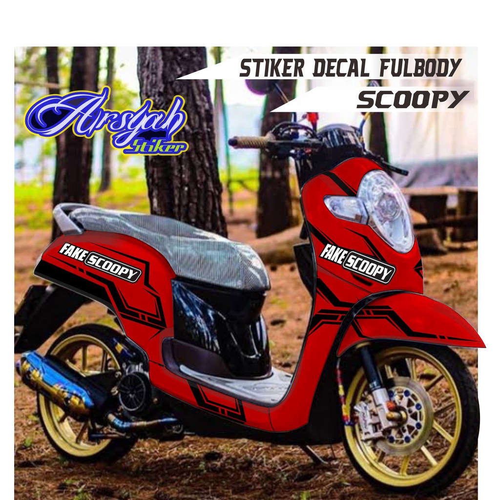 Jual Decal Scoopy Full Body Full Blok Decal Scopy Dekal New Fi