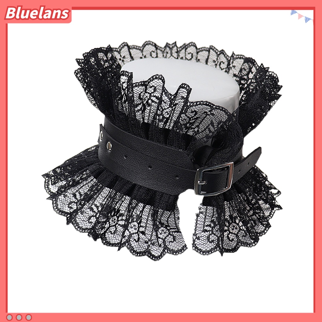 Bluelans Kalung Choker Bahan Lace Gaya Gothic Untuk Kostum Cosplay