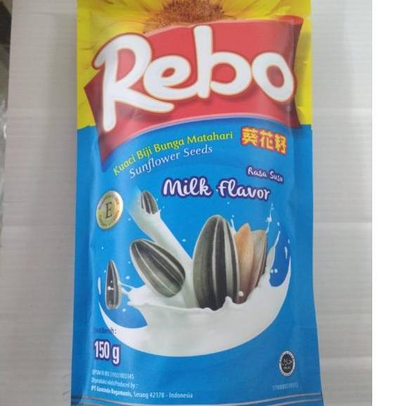 

codeW2i2H--kuaci rebo milk flavour bunga matahari 150gr asli termurah