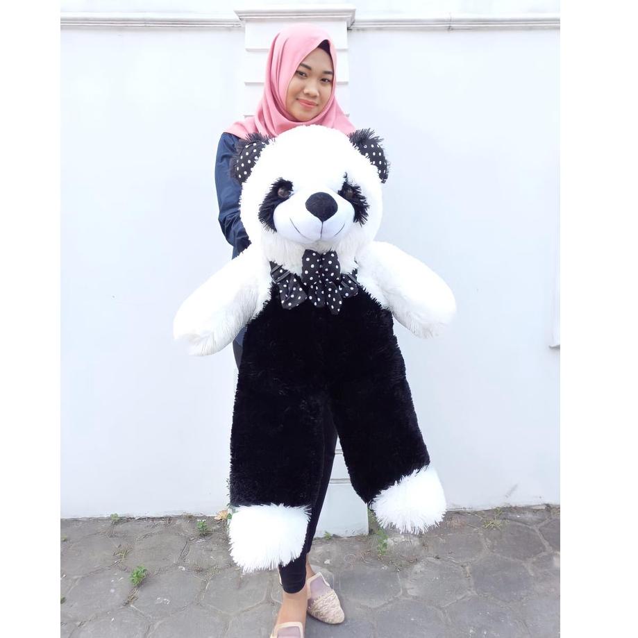 SIA.18Oc22ᴾ ‑ BONEKA TEDDY BEAR BERUANG PANDA JUMBO BESAR XL GEDE JOJON PREMIUM LUCU MURAH UKIR BORD