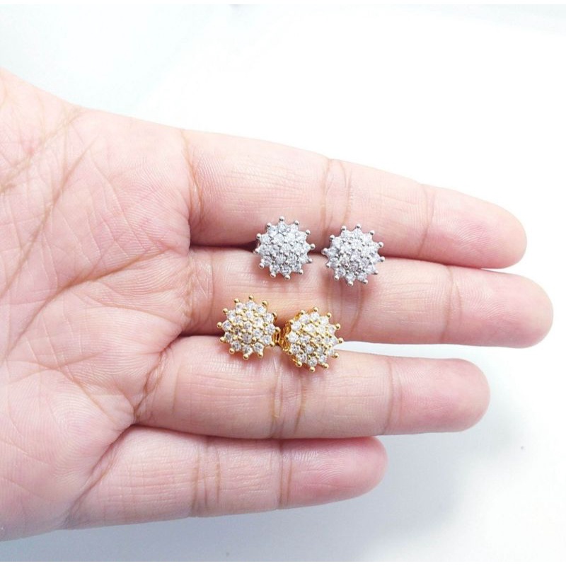 Anting Tusuk Dewasa Anting permata titanium anti karat