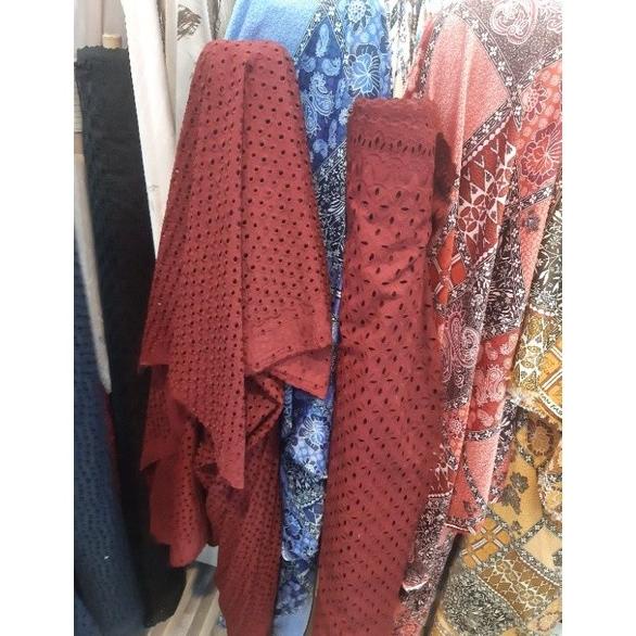 katun bordir jepang terbaru kain bordir bahan katun