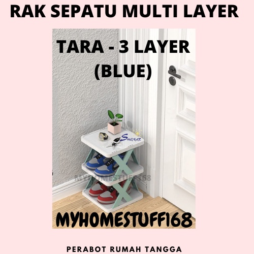 RAK SEPATU MODEL LIPAT PORTABLE / MULTI LAYER SERBAGUNA MAX 5 LAYER