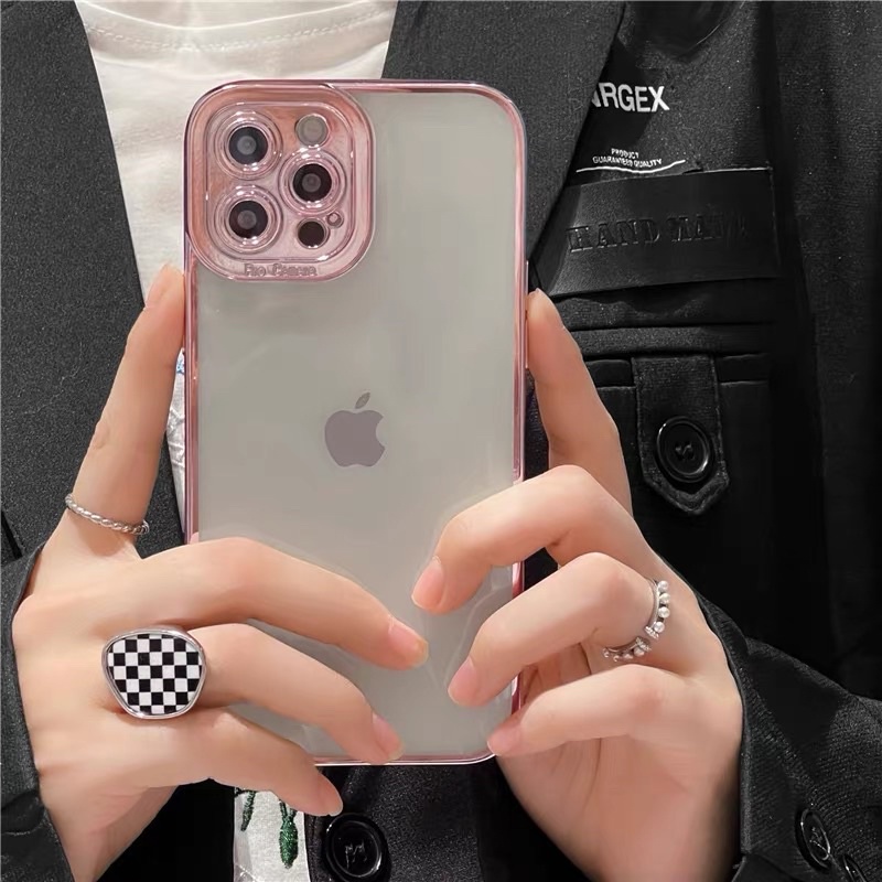 SOFTCASE CLEAR PRO CAMERA IPHONE 12 13 PRO MAX CASING SHOCKPROOF CASE CLEAR BACK COVER