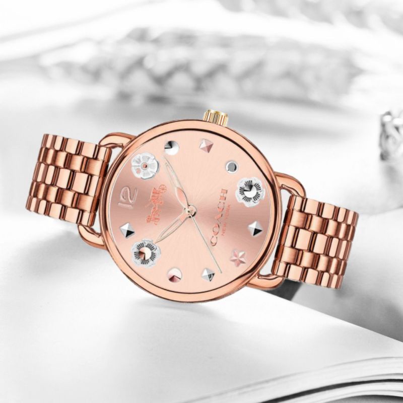 JAM TANGAN WANITA COACH terbaru free baterai + BOX