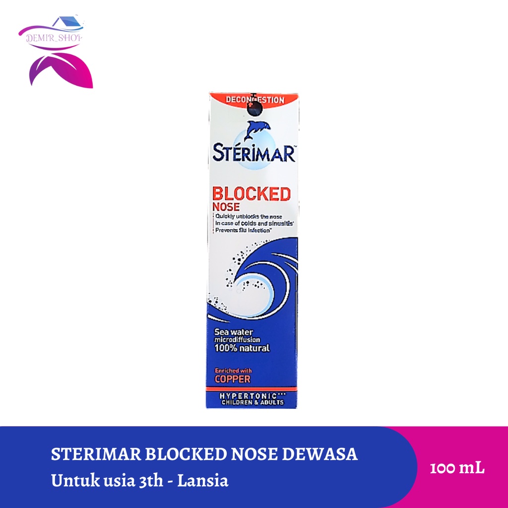 Sterimar Blocked Nose / Hypertonic / Untuk Hidung Tersumbat / Pilek