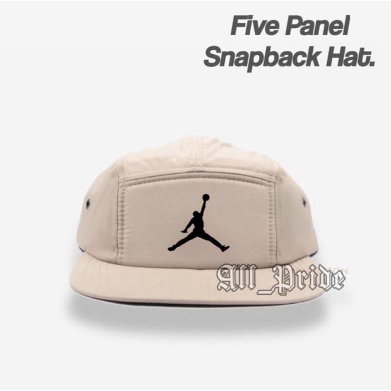 Topi Air Jordan 5 Panel - Five Panel Snapback Hat Unisex - Hat Michael Jordan Basketball