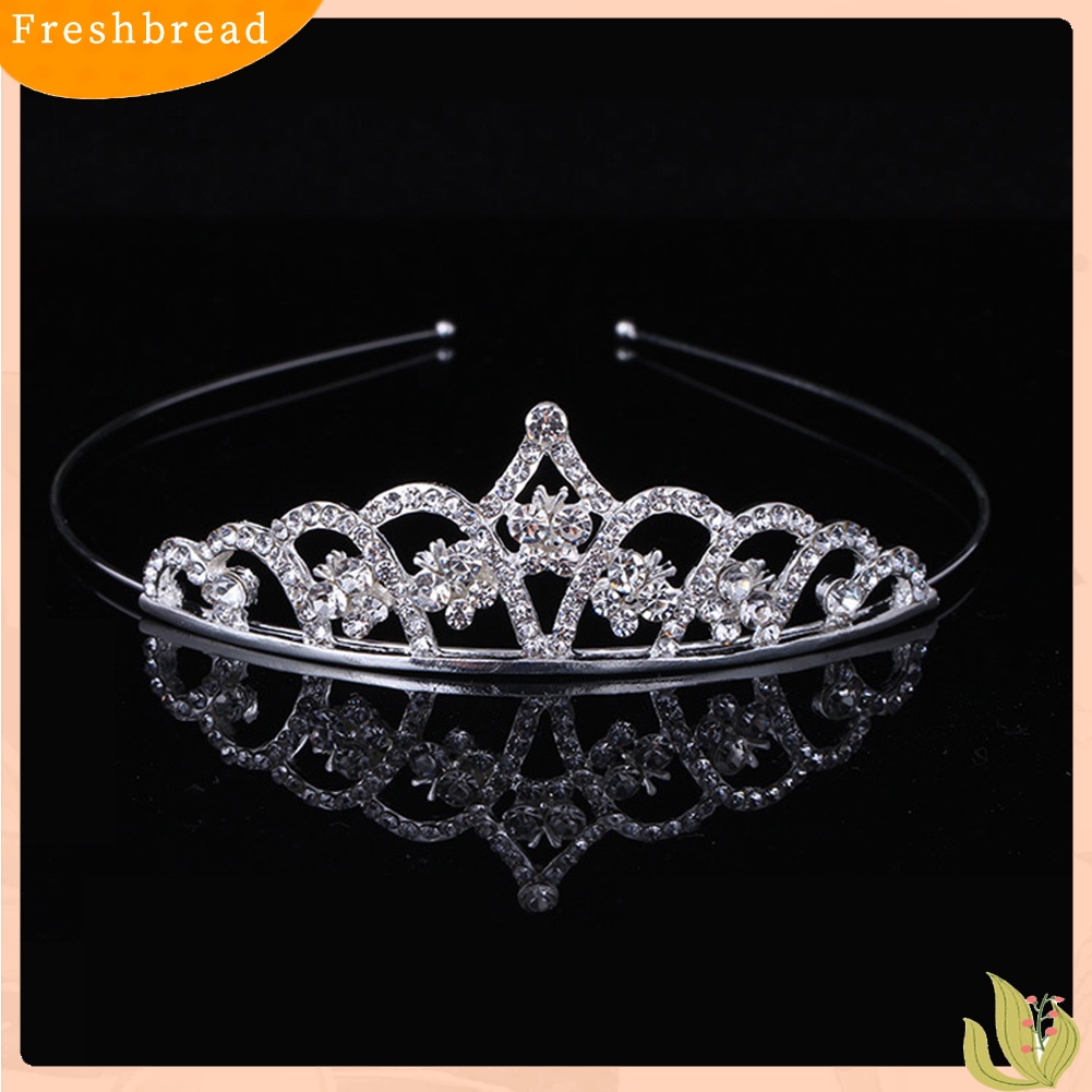 (Fresh) Bando Anak Perempuan Model Mahkota Tiara Princess Berlian Imitasi Untuk Pesta / Dansa