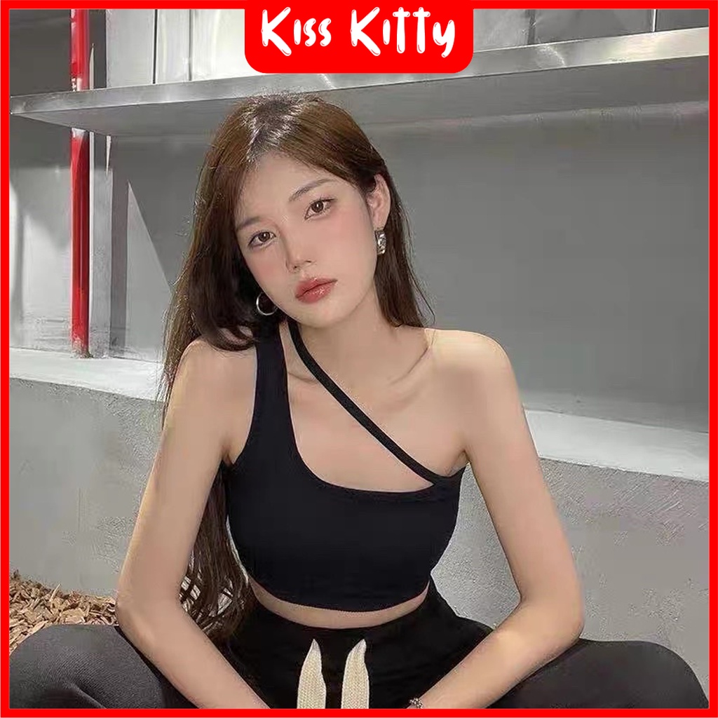 Tank top Busa Crop Top Bra sport kaos Tengtop import BH tanpa kawat kekinian trendy Korea