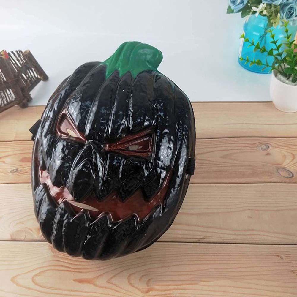 [Elegan] Labu Kepala Topeng Pumpkin Unisex Pesta Properti Masquerade Festival Kostum Prop Topeng Wajah Penuh Topeng Halloween