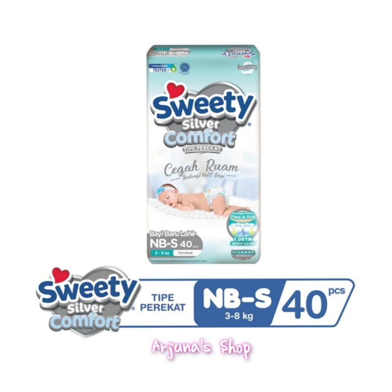 SWEETY SILVER Comfort Perekat NBS-40