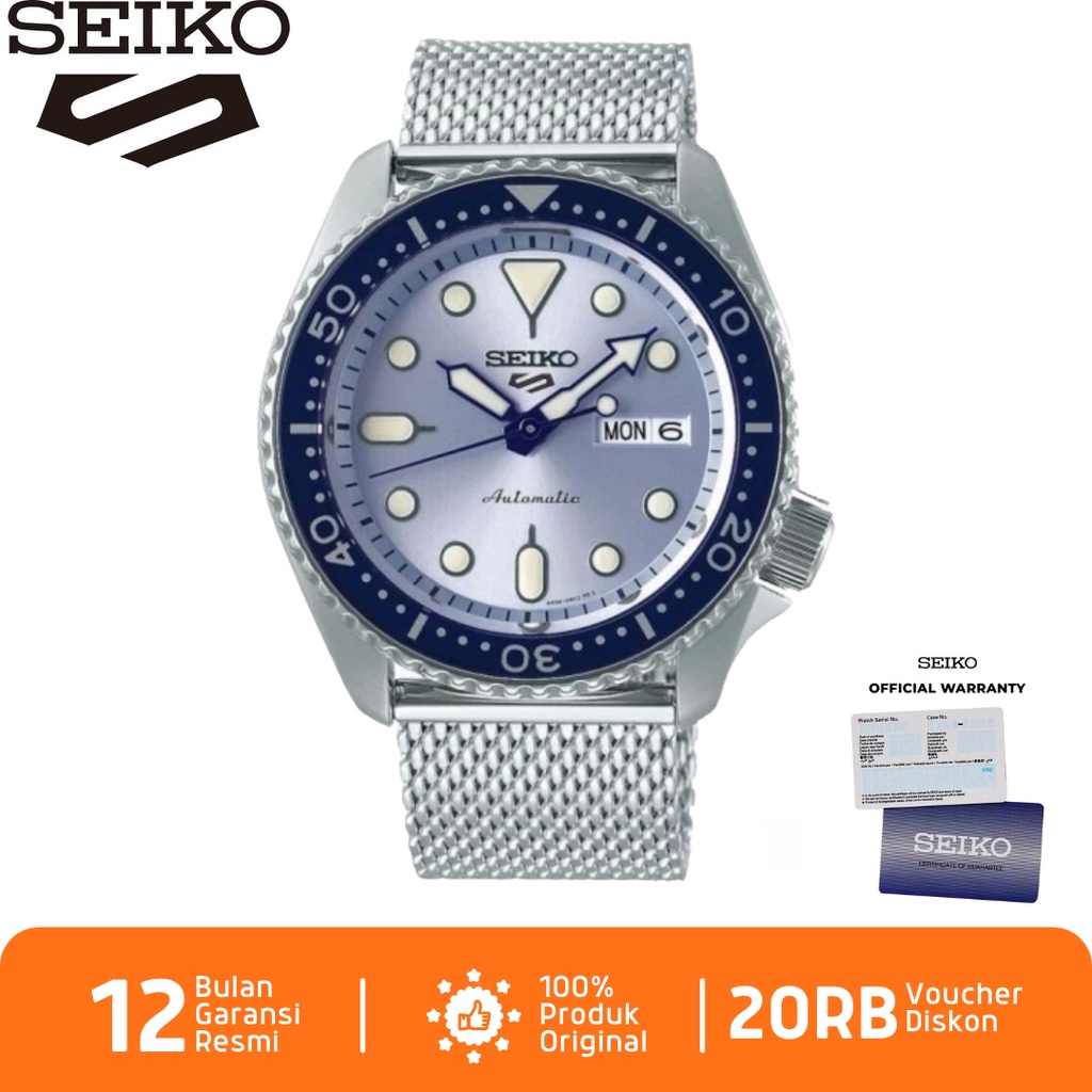 Seiko 5 Sports SRPE77 Jam Tangan Pria Seiko 5 Automatic SRPE77K1 Stainless Steel Strap