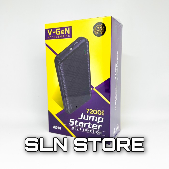 POWER BANK JUMP STARTER 7200MAH V-GEN JUMPER AKI MOBIL VGEN