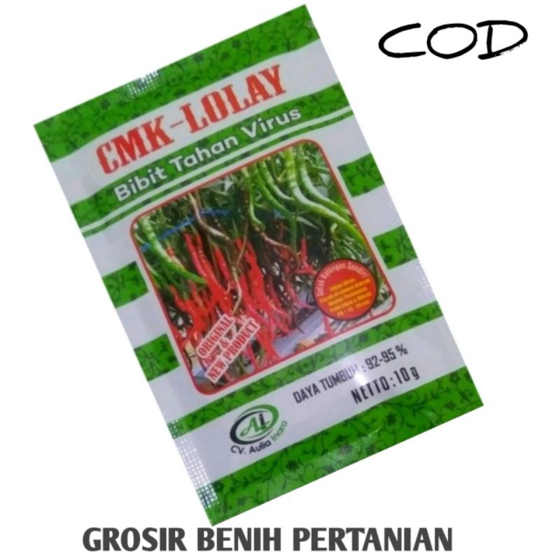 Benih Cabe Keriting LOLAY isi 10 Gram - Bibit Cabai Keriting Lolay - Benih CMK Lolay isi 10 Gram