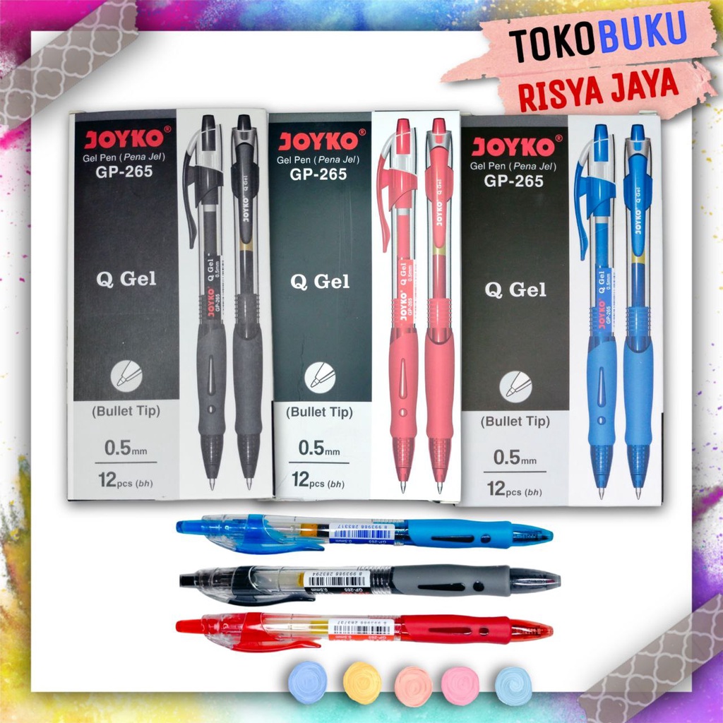 

Bolpoin Gel JOYKO GP-265 (Bullet Tip 0.5 mm)