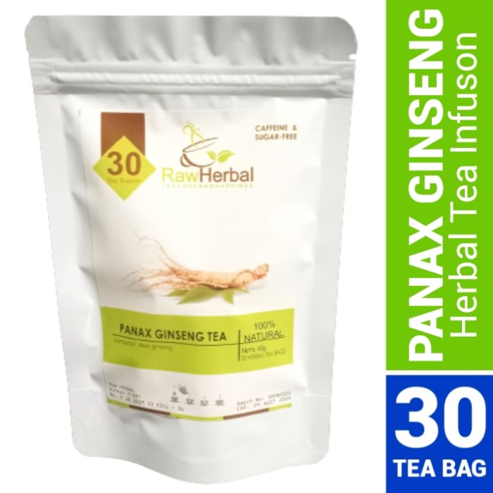 

ORIGINAL MURAH Panax Ginseng Tea : Panax Ginseng Herbal Tea Isi 30 Tea Bag