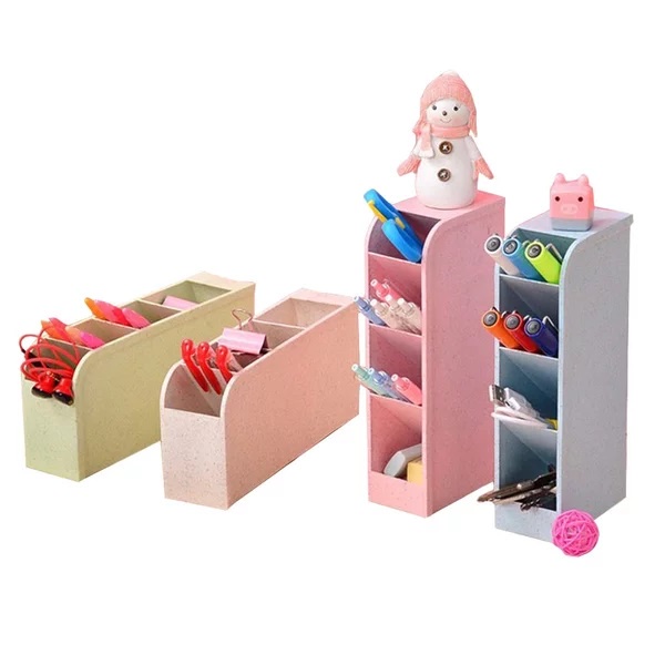 Rak Mini 4 Sekat Tempat Alat Tulis / Mini Rack Tempat Sendok Gunting Kosmetik Harga Per 1 PCS