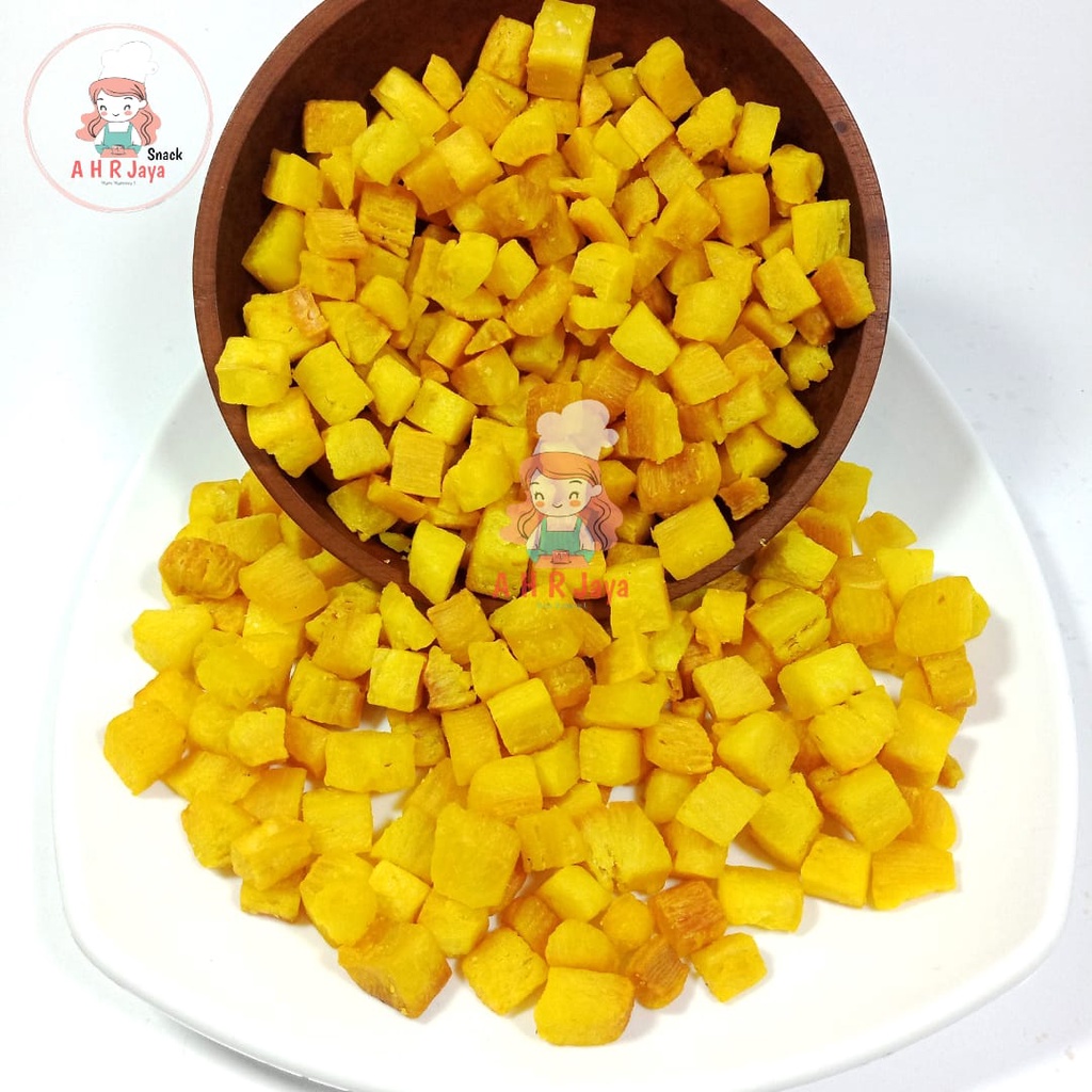 DAKA DAKA SINGKONG GANEPO berat 1kg SINGKONG KOTAK KUNING RENYAH TERLARIS