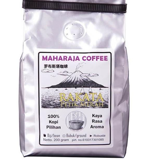 

✨Original✨ Kopi Robusta Singgle Origin Rakata Ulung 200G Maharaja Coffee !!!