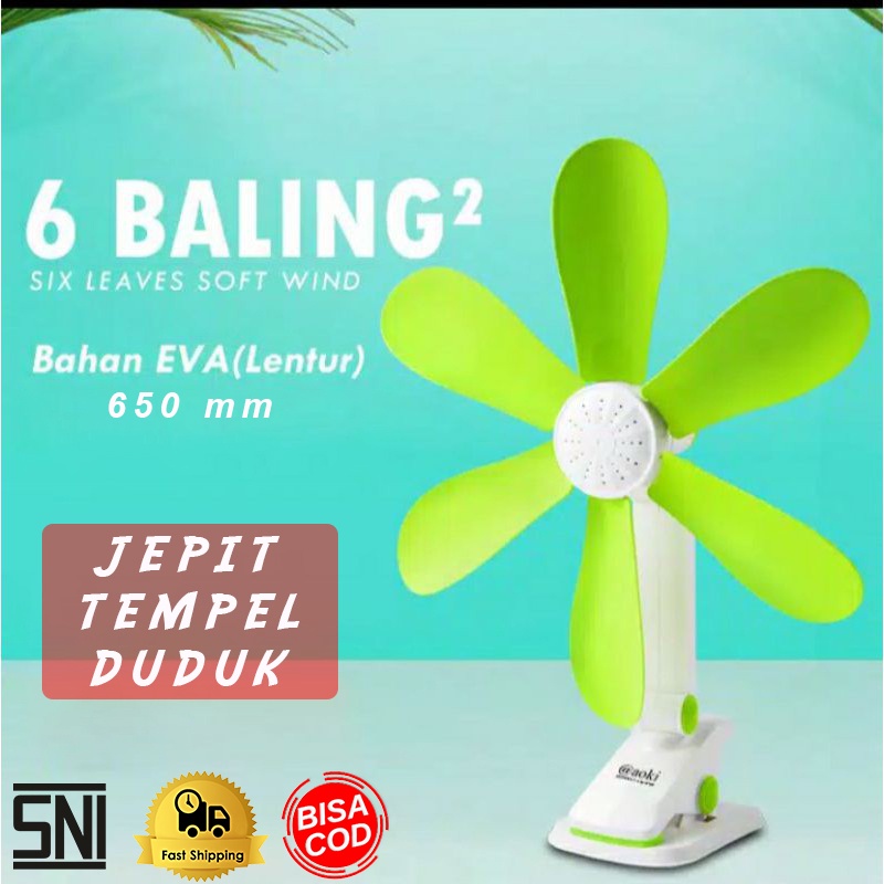 Kipas Angin Jepit Meja Listrik Dinding Meja Jepit Gantung GSE 650 GSE650 GSE-650 Original Baling-baling Murah