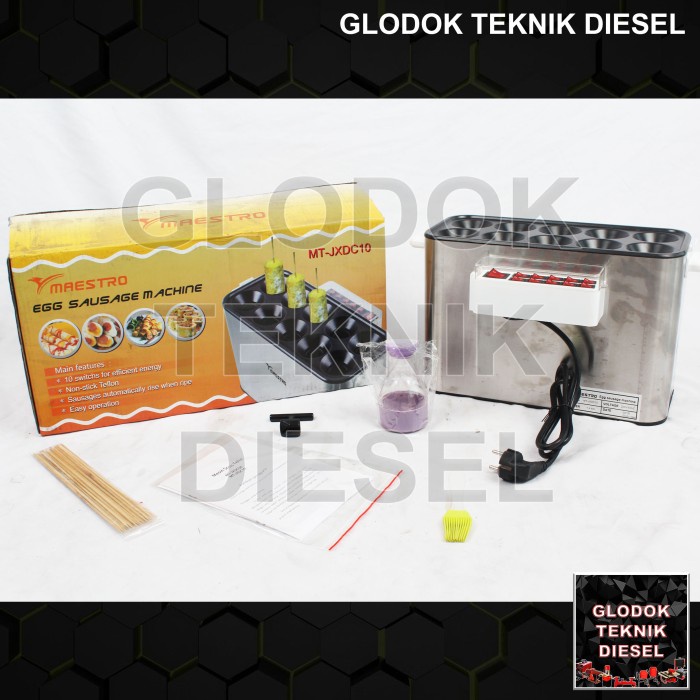 Sostel Mesin Sosis Telur 10 Lubang Listrik Sosis Telor Sostel Ori Terbaik