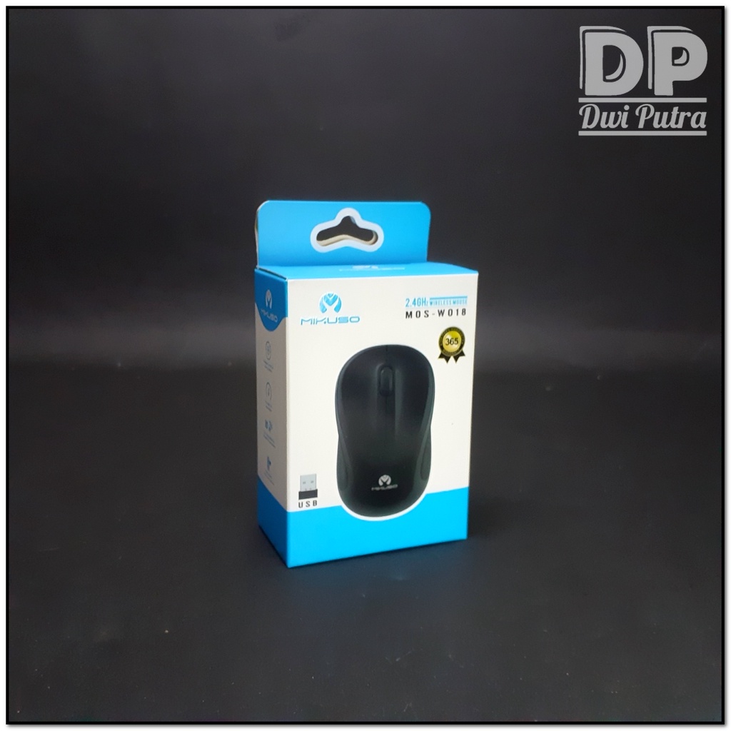 MOUSE WIRELESS MIKUSO W018 2.4GHz 1600 DPI // ERGONOMIC DESIGN FOR BUSINESS // BEST KEYBOARD COMPANION