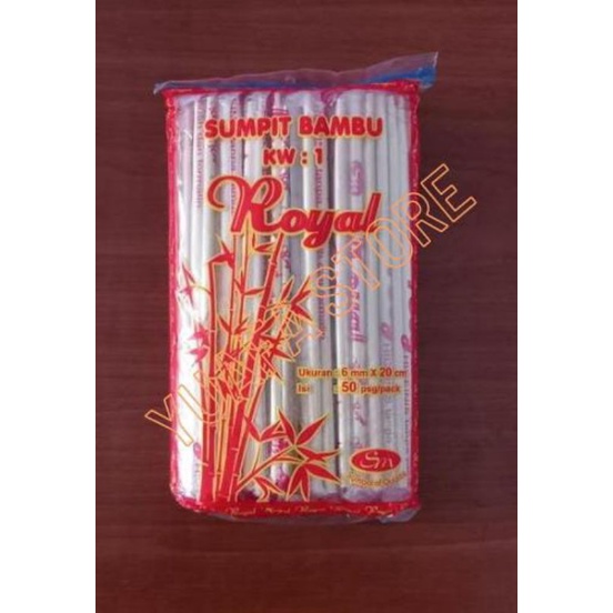 Sumpit Bambu 1 pack ( 50 pcs )