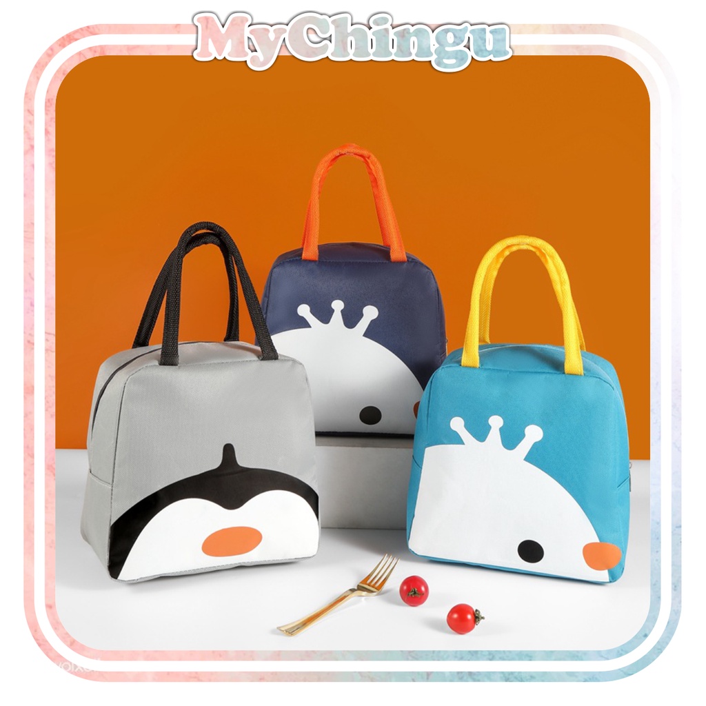 ❀ Chingu ❀ PA074 Tas Bekal Karakter Motif Lucu Cute Lunch Cooler Bag Makanan Aluminium Kotak Makan