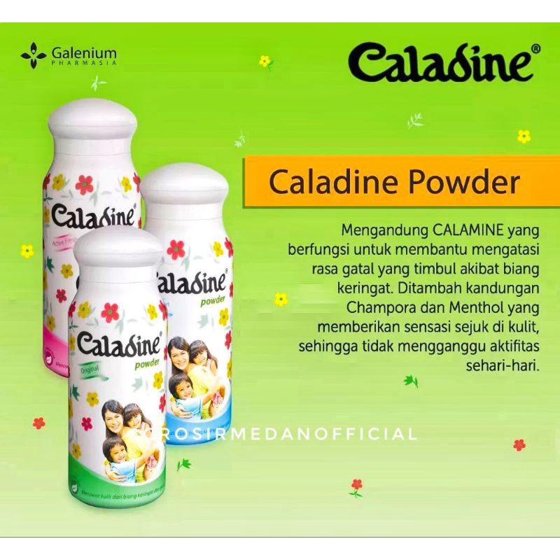 CALADINE POWDER 220G 100G 60G 35G - BEDAK DINGIN BIANG KERINGAT - ANTI ALERGI ANTISEPTIK